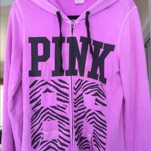 PINK oversized light purple hoodie