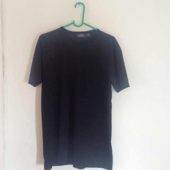 Black mesh shirt