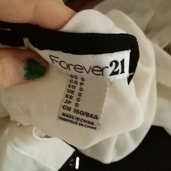 SOLD Ivory chiffon button-up blouse - Picture 3 of 3