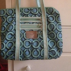 Blue Coach purse