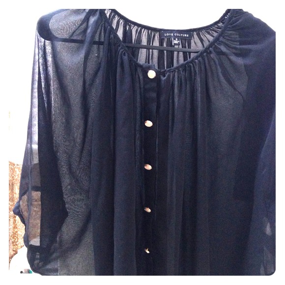 Sheer Black Top