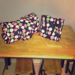 Polka Dot, duffle and tote bag!