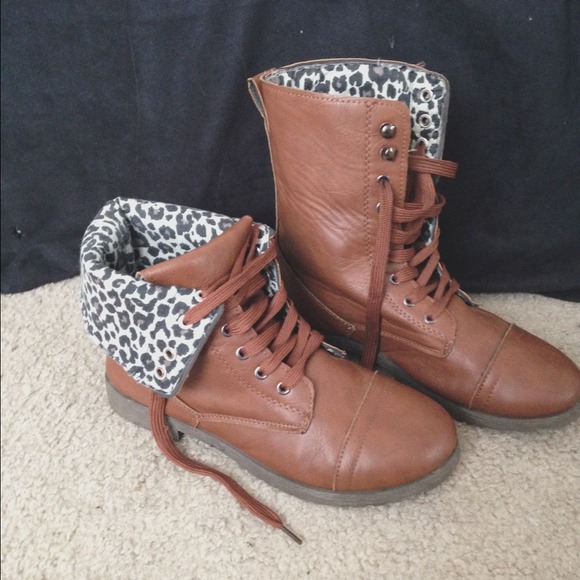 Rue21 Boots - brown combat boots | booties