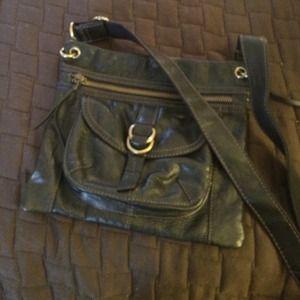 Black Fossil crossbody purse.