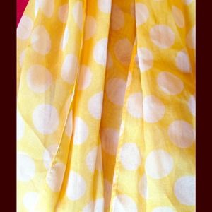 Yellow Polka Dot Scarf