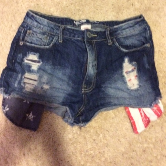 American flag high wasted shorts - Picture 1 of 2