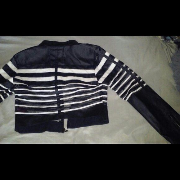 Striped Crop Jacket - Picture 3 of 3