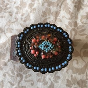 Western Detailed Buckle leather belt