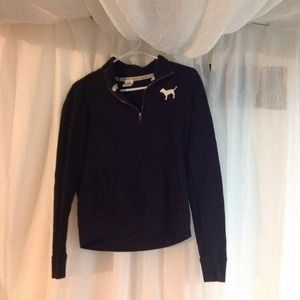 Black half zip sweater