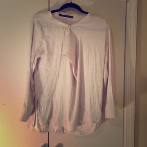 Zara off white long sleeve blouse - size s