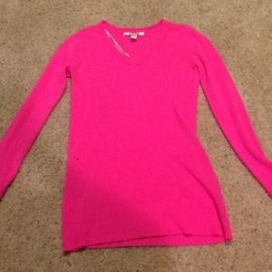 Long sleeve pink sweater