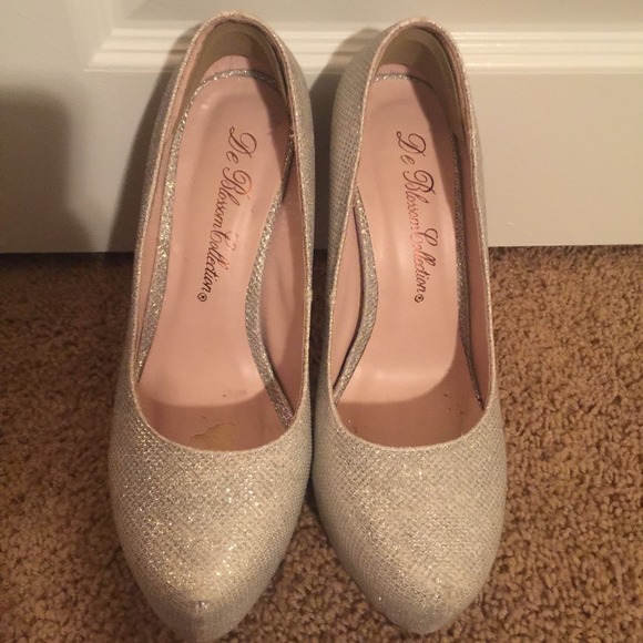 Silver Sparkly Heels