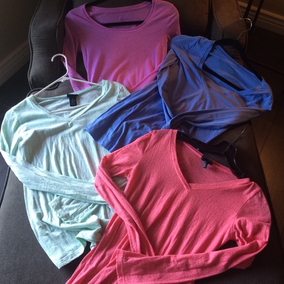 Bundle | colorful long sleeve tops - Picture 1 of 4