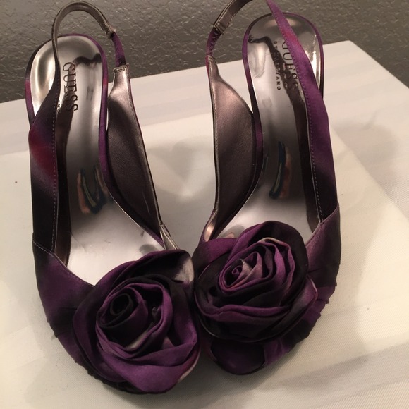 Purple and black Guess by Marciano heels