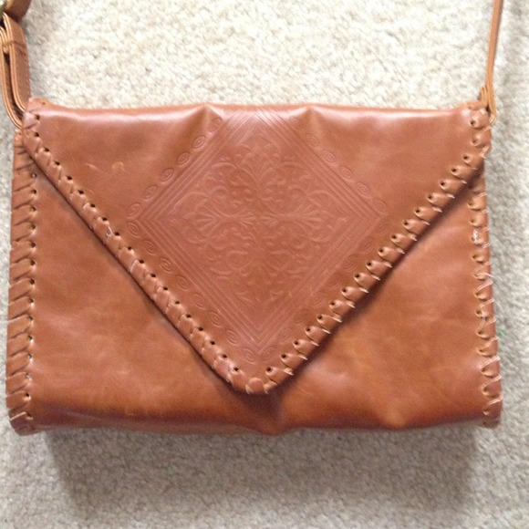 Cute embossed leather bag