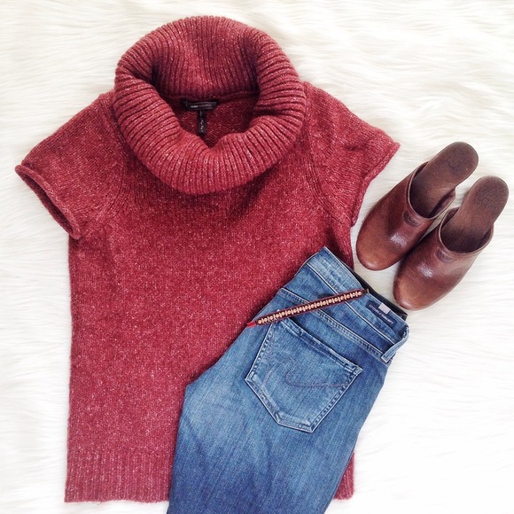 BCBG Sweaters - Rose cowl neck sweater