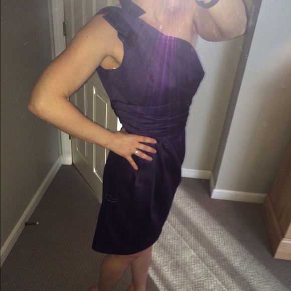 One shoulder cocktail dress