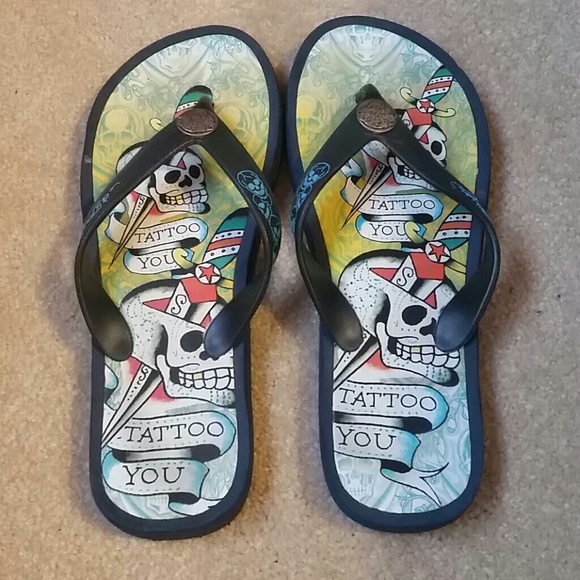Authentic Ed Hardy Sandals