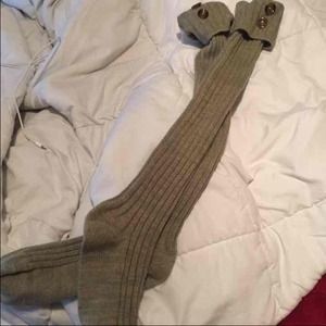 Green/tan boot socks!💕