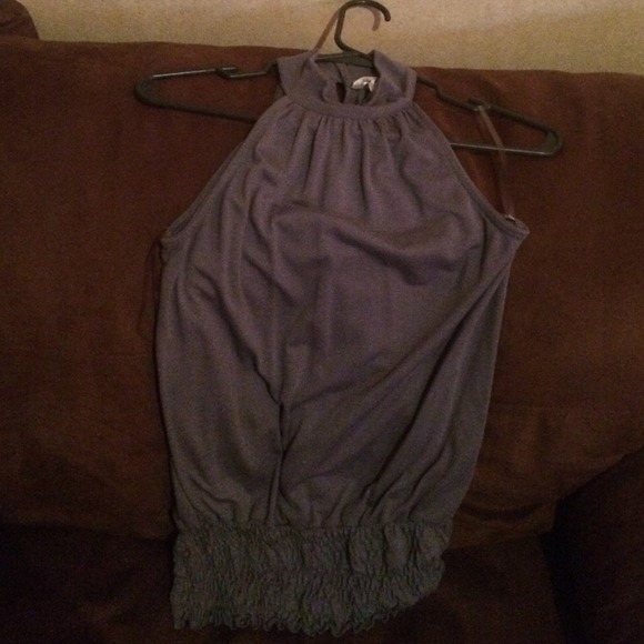 Dark grey halter top - Picture 1 of 3