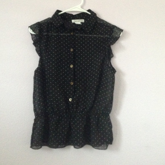 Sheer Black Top
