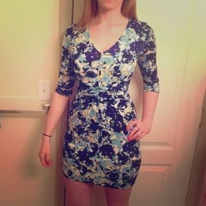 Long Sleeve Flower Dress
