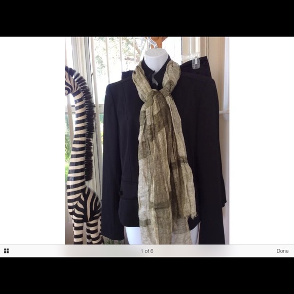 Burberry silk blend scarf new