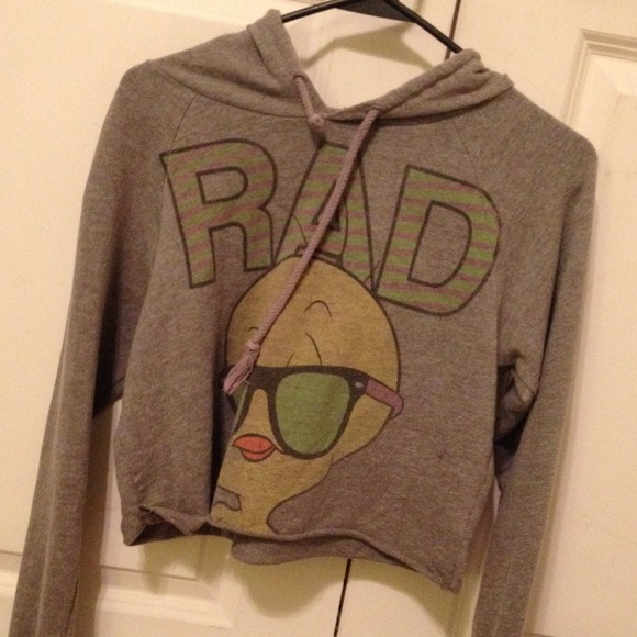 Tweety Bird Crop Hoodie