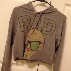 Tweety Bird Crop Hoodie