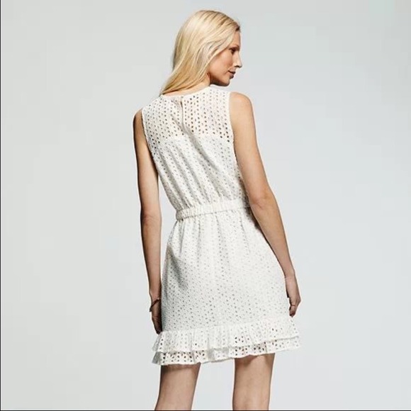 βSOLDβοΈπ«2X HPπ«Peter Som White Eyelet Dress Sz 10 - Picture 2 of 3