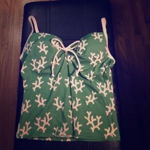 Green Coral Design Tankini!