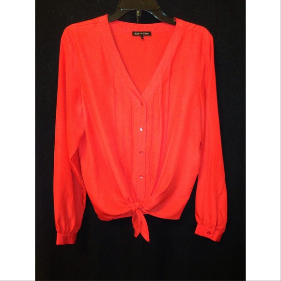 Button up silky blouse