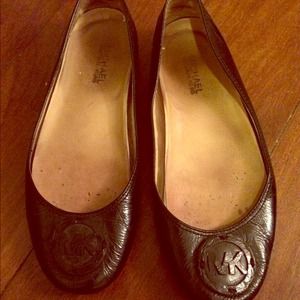 Michael Kors black flats - size 8