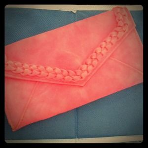 Bright pink vintage wallet
