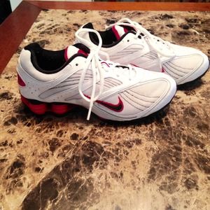 Nike Shox Women's Tennis Shoes Pink, White & Black