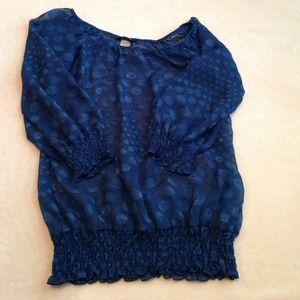 Blue Polka Dot Shirt