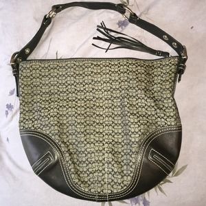 Coach leather and canvas purse.