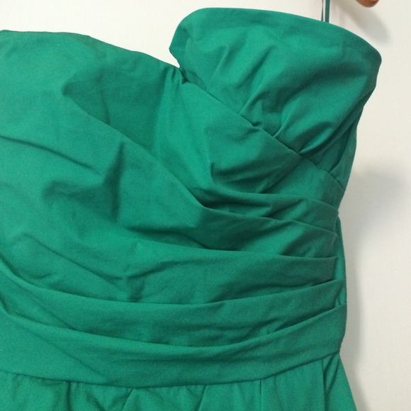 J. Crew Emerald Green Strapless Dress - Picture 2 of 4