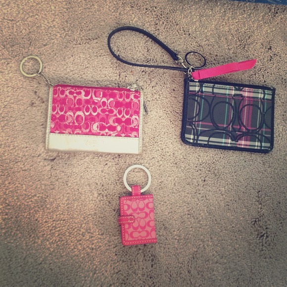 Never used change purses and key chain attachment