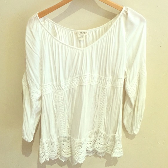 Billabong White Summer Top