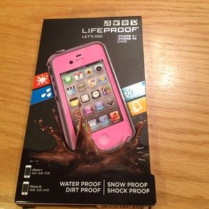 iphone 4 and 4s pink lifeproof case