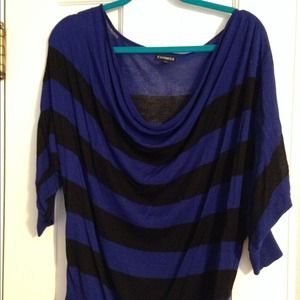 Gorgeous Express Slouchy Stripe Sweater. Sz M