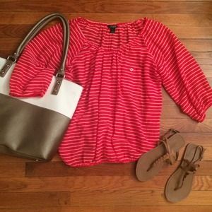 🎉FLASH SALE🎉J. Crew Whisper Gauze Peasant Blouse