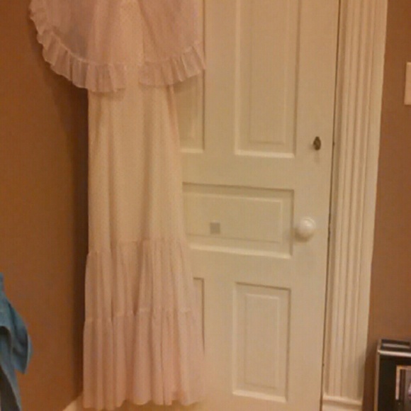 dress with shawl - red and white poka dot - Picture 2 of 4