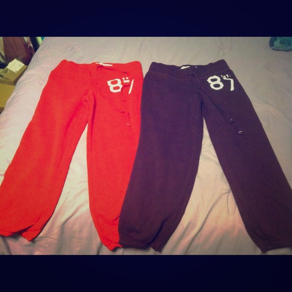 Aeropostale XS sweats. Purple and Red.