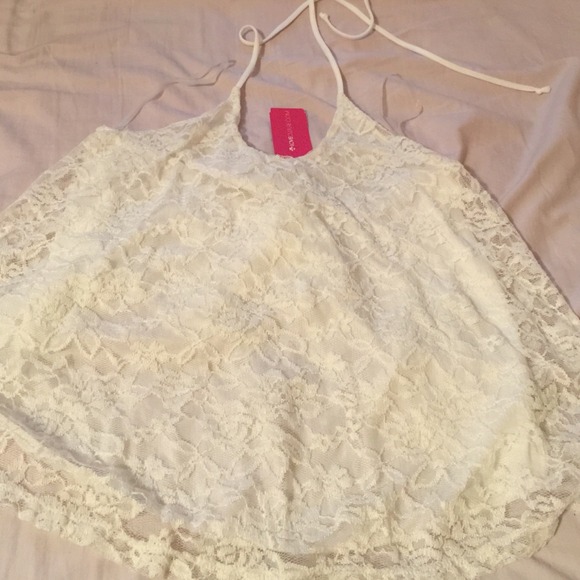 NWT lace halter! Low back