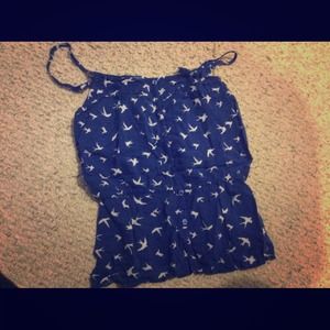 Blue bird shirt