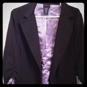 Torrid basic 3/4 sleeve black blazer