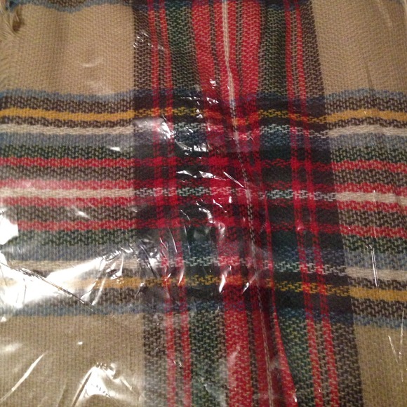 Tartan Plaid Blanket Scarf Soft and Oversized