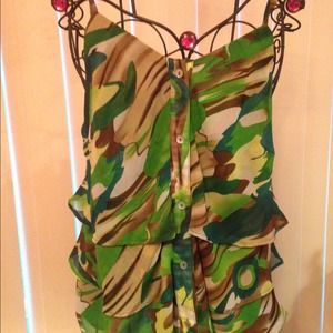 Cute army print tank